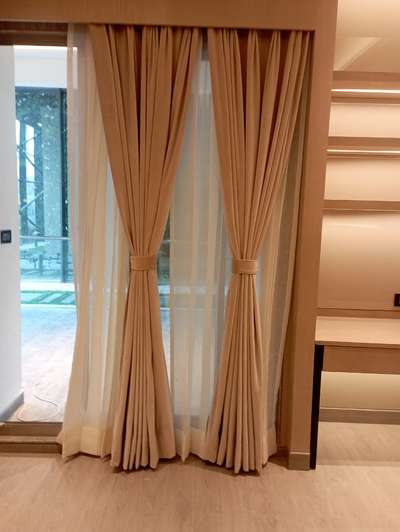 Yesterday curtains installation.
# curtains  #Contractor  #sheer_curtains  #blackout