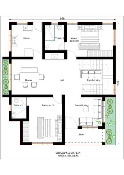 #FloorPlans #2DPlans #residentialbuilding