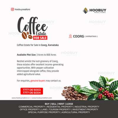 Coffee Estate for sale in Karnataka