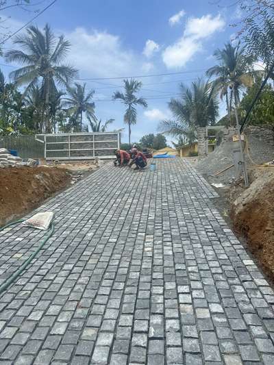 Cobble stone work