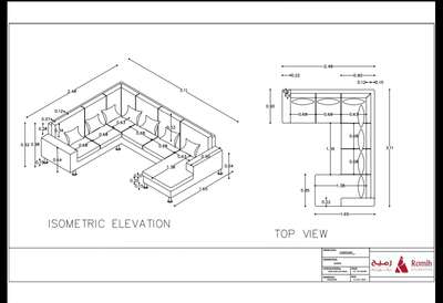 sofa isometric