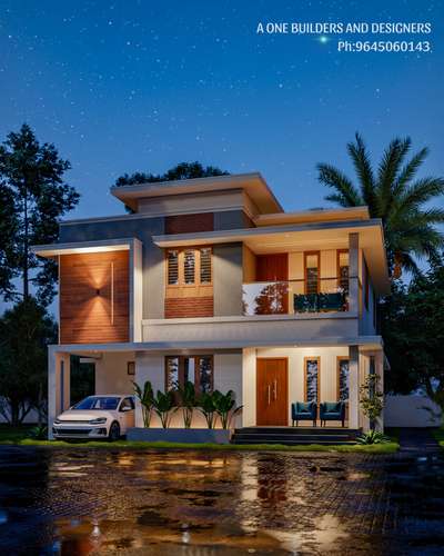 proposed addition renovation work @ MANNARKKAD.
#contemporary 
#budget_home
#KeralaStyleHouse  #HouseDesigns