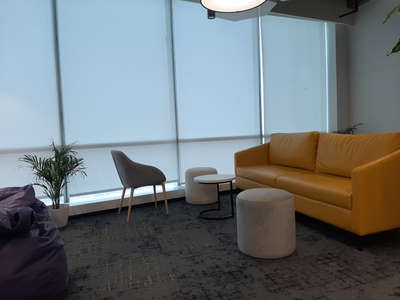 office reception seating and ceiling design