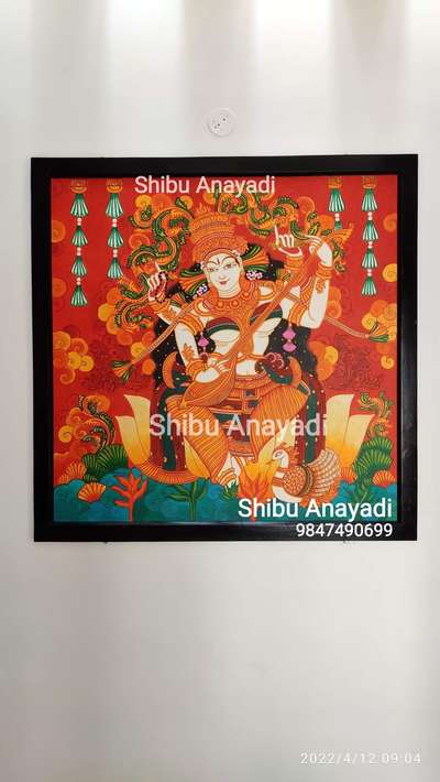 Kerala mural paintings
Saraswati paintings
Shibu Anayadi..9847490699