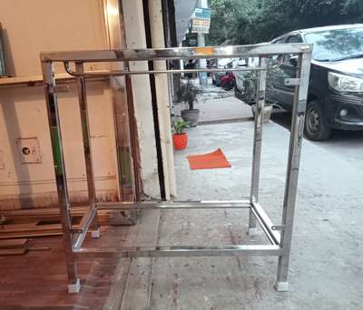 steel Cloth shop racks stand ...only 500kg  #Steeldoor  #StainlessSteelBalconyRailing  #SteelRoofing