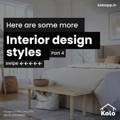 Interior design is a very important step. Some people like minimal styles while others like functional modern themes.

Look at part 4 of our post to see multiple styles you can choose from for your dream home.

We’ve included a variety of options for you.

Which one would work out for you best?

Hit save on our posts to refer to later.

Learn tips, tricks and details on Home construction with Kolo Education🙂

If our content has helped you, do tell us how in the comments ⤵️

Follow us on @koloeducation to learn more!!!

#koloeducation #education #construction #setback  #interiors #interiordesign #home #building #area #design #learning #spaces #expert #categoryop #style #interiorstyle