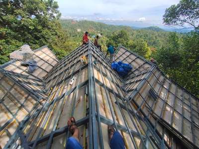 Roof truss work..recently completed work @ rajakad  munnar breeze resort project. #RoofingIdeas  #RoofingDesigns  #MetalSheetRoofing  #roofingtiles  #PolycarbonateSheetRoofing  #steel_roofing  #MetalSheetRoofing  #roofingexpert  #RoofingShingles  #roofingtiles