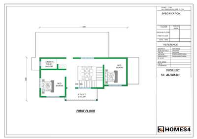 first floor plan                               2d plan                                      2bhk                                     location:padinjarathara, wayanad                            #2DPlans #Firstfloorplan #deaigningwork  #HouseDesigns
