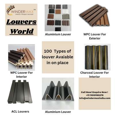 100 types of Louvers Available in one place.
.
.
#aluminiumlouvers #aluminium #Exterior #wpcinterior #louvers #elevation #site #Interiordesigner #Frontelevation #modernexterior  #Home #Decor #louvers #interior #aluminiumfin #fins #wpc #wpcpanel #wpclouvers #homedecor  #elevationdesign #architect #interior #exteriordesign #architecturedesign #civilengineering  #interiordesigner #elevations #drawing #frontelevation #architecturelovers #home #facade 
.
.
For more details our all products please visit websites
www.windermaxindia.com
www.indianmake.co.in 
Info@windermaxindia.com
or call us on 
9810980636, 9810980278

Regards
Windermax India