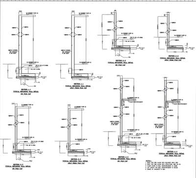 retaining wall designs for veriours height 
ഒരിക്കലും strength കുറഞ്ഞ മണ്ണിൽ ഈ designs proper soil ടെസ്റ്റ്‌ ഇല്ലാതെ ചെയ്യരുത്. 
for construction contact me