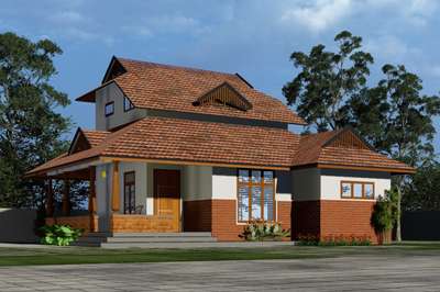 Traditional home 1300 sqft #palakkad #KeralaStyleHouse #HouseDesigns #SmallHouse