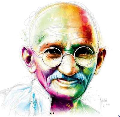 Happy Gandhi Jayanthi - 
Portrait by Patrice Murciano
