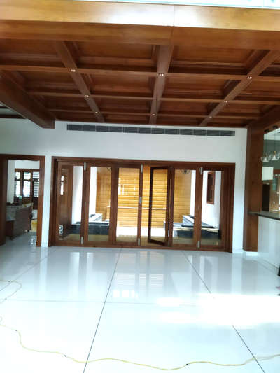 #courtiyard area#wooden celing#glass door