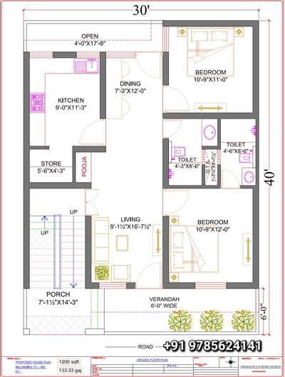 +91 9785624141
30x40 house plan north facing  #HouseDesigns #houseplan #modernhome #FloorPlans #NorthFacingPlan #architecturedesigns #Architect