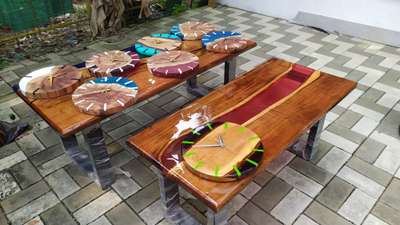 Epoxy resin clocks and tables...

Clock price: 2,500/-

Coffee table price starting from 10,000/-