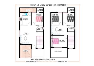 House plan 
Floor plan Rs-99
Floorplan +3D Elevation Rs-499
For floor plan & 3D elevation of this plan 
visit www.houseplanfiles.com