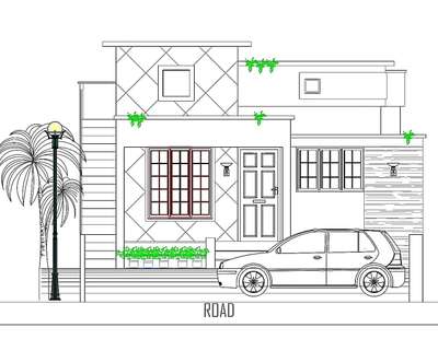 2 cent plot
550 sqft residential building
elevation