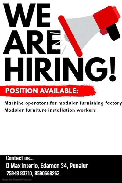 Vacancy available !