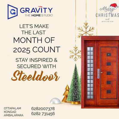 #Steeldoor  #SteelWindows  #upvcdoors  #FRPDOOR  #wpcdoor  #xmascelebration  #steeldoorsinkerala  #steeldoorsWithWOODENFINISH  #OTTAPALAM  #christmasoffer #2025 #2026  #newyearhome  #ElevationHome