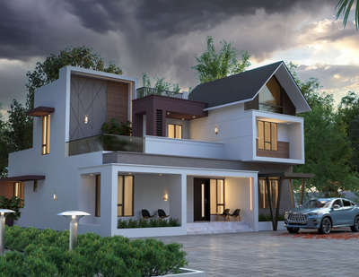Elevation 3D new one🔥❤️
 #Architect #HouseDesigns #ContemporaryHouse #rendering #vrayrender #3dsmax #HouseDesigns
