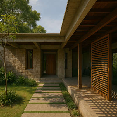modern minimal residences   #kerala #modernhome #tropicalhouse #landscape #courtyards