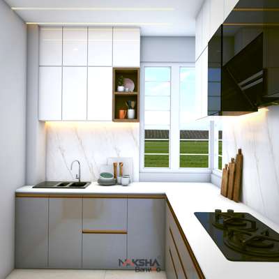 Modern vibes, timeless elegance!✨ This 3D kitchen design blends style and functionality, perfect for those who love to cook in style. 🍲💫 
#kitchengoals #3ddesigns  #homeinspo  #kithenispiration  #kithendesign  #InteriorDesigner  #KitchenInterior  #nakshabanwao