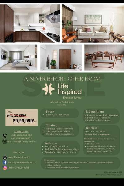 never before offer from life inspired. A brand by Paul and sons. #InteriorDesigner #furnitures