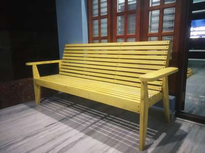 wooden sofa