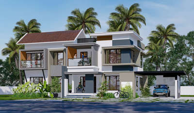 #exterior_Work #ElevationHome #ElevationDesign #3d #3delivation