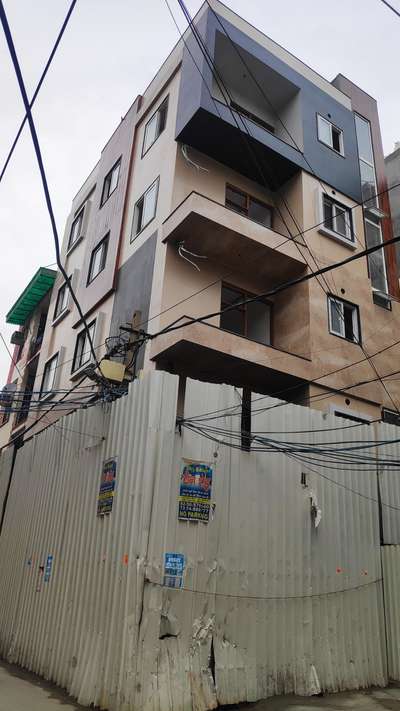 in rohini sector 21 front Elevation tiles and stone contractor. (completed new sight )