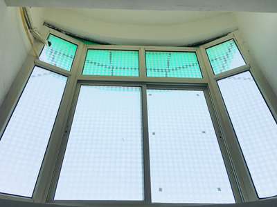 aluminum balcony covered and upvc window