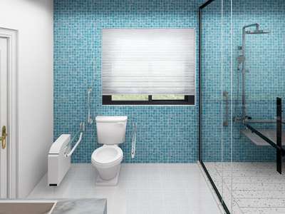 Bathroom with universal design 
#bathroomdesign 
#bath 
#bathroom 
#3d 
#3drender