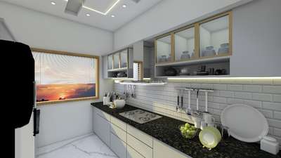 #SmallKitchen #3d #vrayrender #happyclients #ModularKitchen