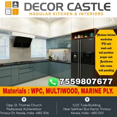 DECOR CASTLE Modular kitchen & Interior, THRISSUR
 #ModularKitchen #WardrobeDesigns #KitchenInterior