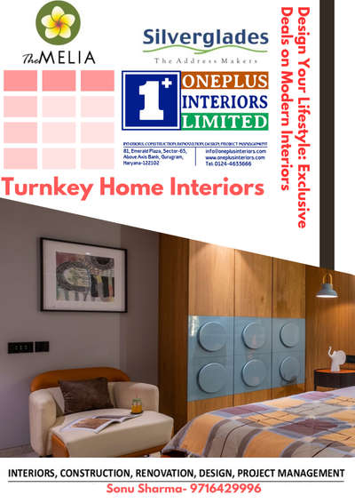 The Melia by Silverglades Interiors Designer in Gurugram Call OnePlus Interiors Limited Professional Contractor Company in Gurgaon, Delhi, Noida @oneplus_interiors
🔥 Contact for Paid basis Site Visit 🔥
Introducing best in Quality Turnkey #residentialinteriors and #commercialinteriors project at #gurugram, #delhi #noida #allindia
#m3m65thavenue #m3mheights #m3mgolfestate #m3mmarlin #emaardigihomes #emeraldhills #m3mifc #dlfcorporategreens #jmdmegapolis #m3murbana #emeraldplaza #bestechspanext #oneplusinteriors
