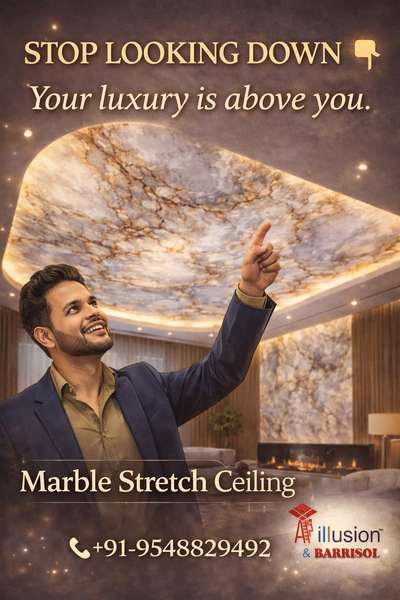 Designed to impress. Built to glow. 
Marble Stretch Ceiling || Illusion & Barrisol 
#Marblestretchceiling #TrendingDesign #Explore #viralvideo #InteriorDesigner