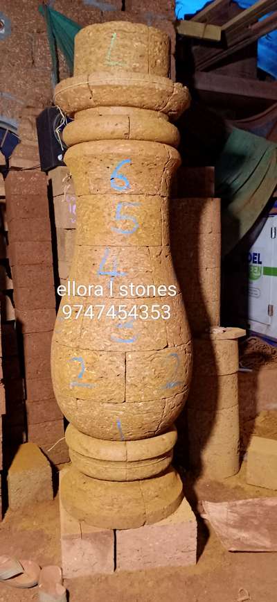 laterite stone piller