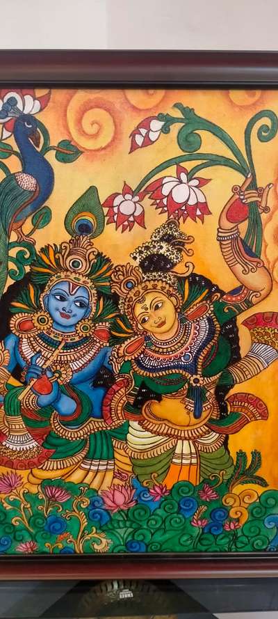 Radha madhavam
muràl painting
 #muralpainting #muralpaintingoncanvas #lordkrishna #radhakrishna #traditiinal #muralart