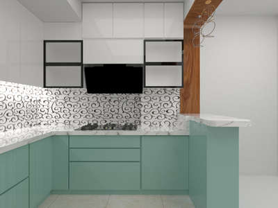 modular kitchen design 3d #3d #3dmoudling #inyeriordesign #trendingdesign