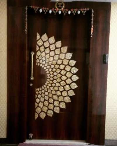 wooden inlay work at the door for home  #InteriorDesigner  #architecturedesigns  #Architectural&Interior