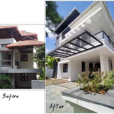 Renovation Project. 
Residence. Ettumanoor
 #HouseDesigns  #HouseRenovation  #Architect  #architecturedesigns  #houseelevation  #LandscapeIdeas