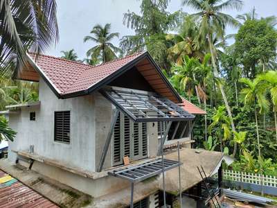 extended platform and roofing work progressing in chamravattom