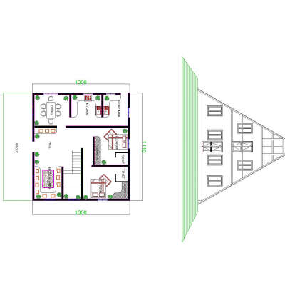A frame model #FloorPlans  #floorplan  #FloorPlansrendering  #Aframe  #HouseDesigns  #SmallHouse