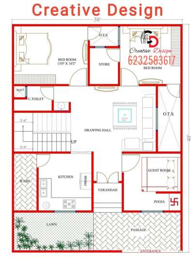 30'x40' Floor plan
Contact CREATIVE DESIGN on +916232583617,+917223967525.
For ARCHITECTURAL(floor plan,3D Elevation,etc),STRUCTURAL(colom,beam designs,etc) & INTERIORE DESIGN.
At a very affordable prices & better services.
. 
. 
. 
. 
. 
. 
#floorplan #architecture #realestate #design #interiordesign #d #floorplans #home #architect #homedesign #interior #newhome #house #dreamhome #autocad #render #realtor #rendering #o #construction #architecturelovers #dfloorplan #realestateagent #homedecoration