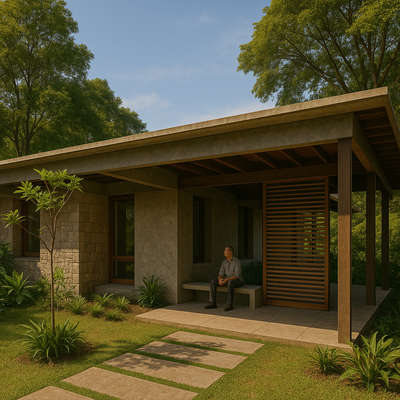 kerala residence 
 #kerala #tropical #residence #courtyard  #Landscape #tropical #modernminimalism
