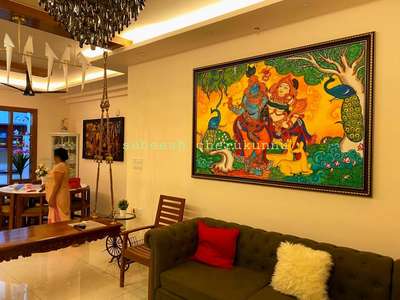 #keralatraditionalmural #interiordesignerkannur
#keralamuralpainting
#WallDecors
#WallDesigns
#