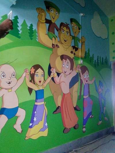 play scbool wall cartoon paintig
 #WallDecors #cartoonpainting #spraypainting #artist #KidsRoom #schoolwallart #WallPainting