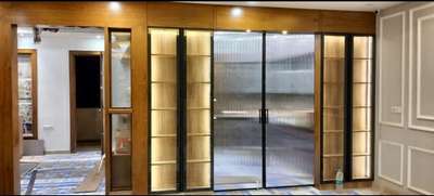 kitchen sliding door partion