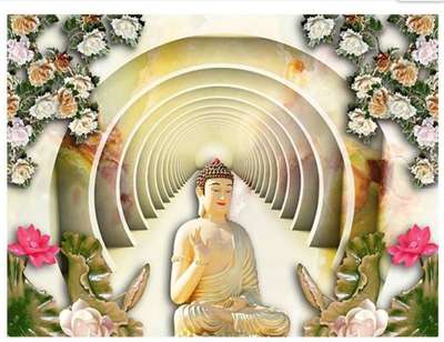 3D costumized Budha wallpaper 75/sqft
7079635478