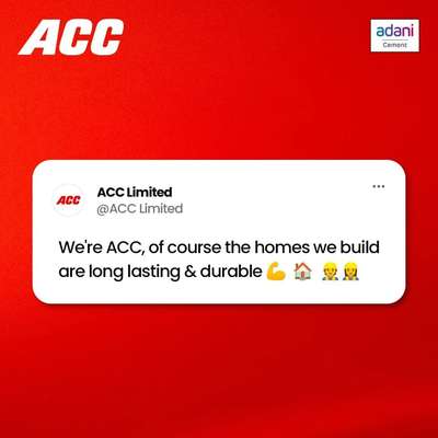 Building Quality - ACC CEMENTS

#acccements